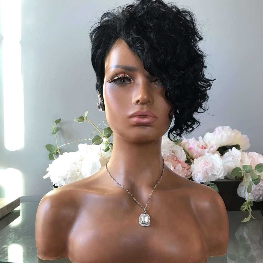 Human Hair Pixie Cut Wig